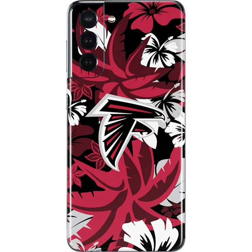 NFL Atlanta Falcons Tropical Print Galaxy S21 5G Skin