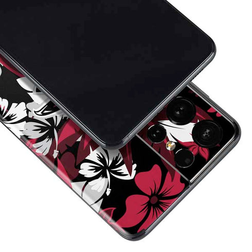 NFL Atlanta Falcons Tropical Print Galaxy S21 Ultra 5G Skin