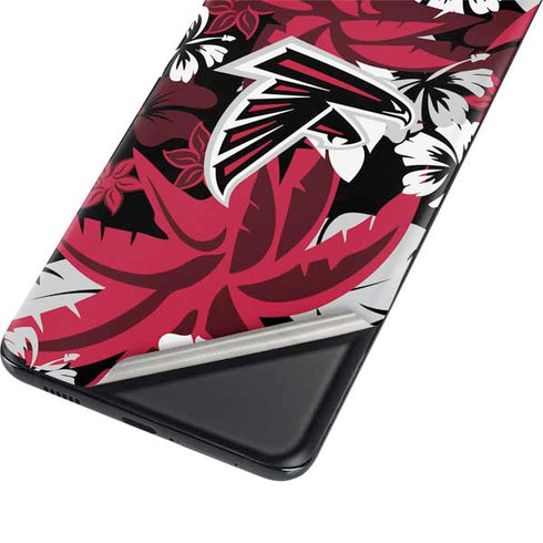 NFL Atlanta Falcons Tropical Print Galaxy S21 Ultra 5G Skin