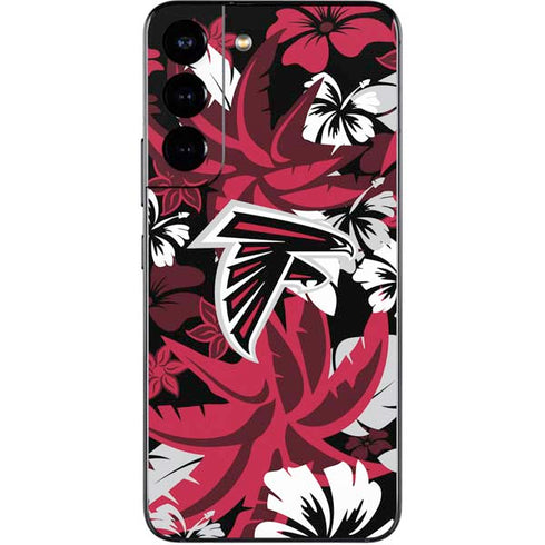 NFL Atlanta Falcons Tropical Print Galaxy S22 Skin
