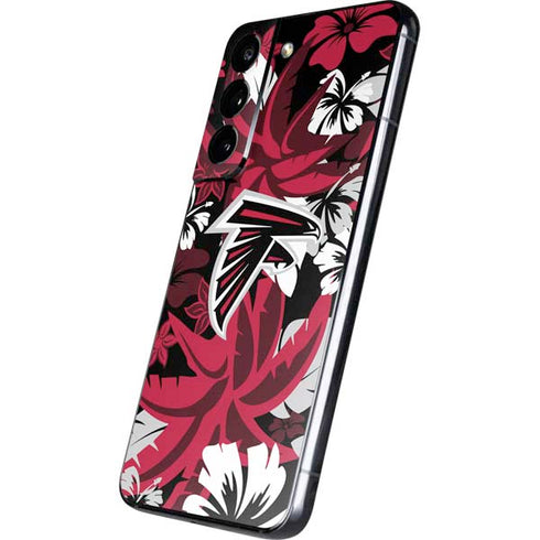 NFL Atlanta Falcons Tropical Print Galaxy S22 Skin