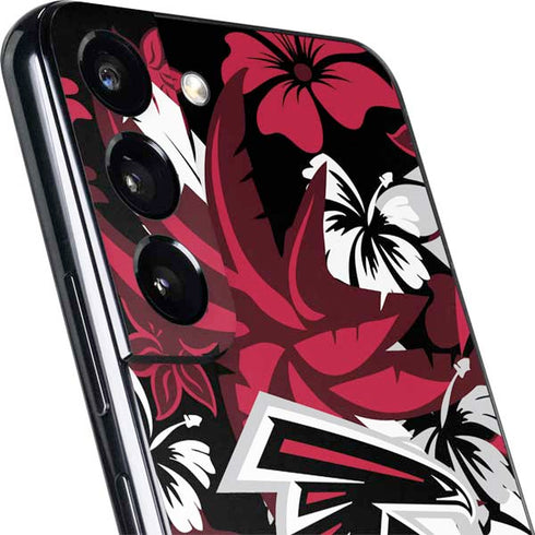 NFL Atlanta Falcons Tropical Print Galaxy S22 Skin