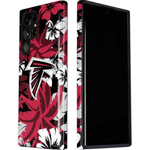 NFL Atlanta Falcons Tropical Print Galaxy S22 Ultra Pro Case