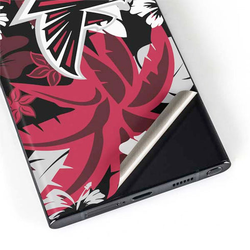 NFL Atlanta Falcons Tropical Print Galaxy S22 Ultra Skin