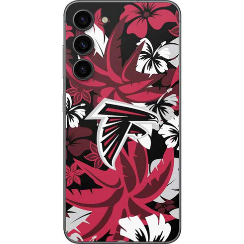 NFL Atlanta Falcons Tropical Print Galaxy S23 Plus Skin