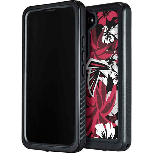 NFL Atlanta Falcons Tropical Print Galaxy S23 Plus Waterproof Case