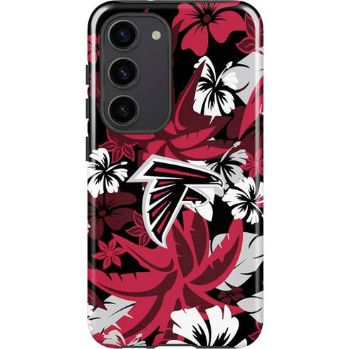 NFL Atlanta Falcons Tropical Print Galaxy S23 Pro Case