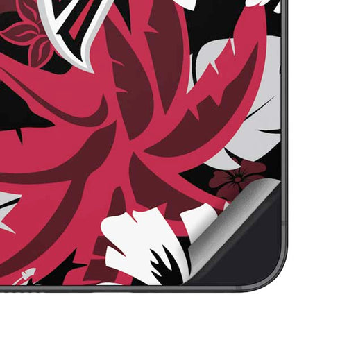 NFL Atlanta Falcons Tropical Print Galaxy S23 Skin
