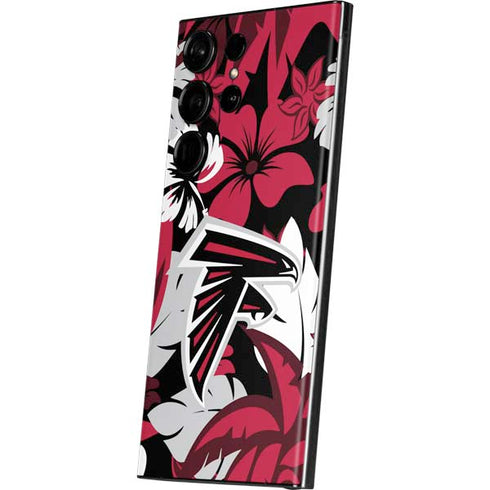 NFL Atlanta Falcons Tropical Print Galaxy S23 Ultra Skin