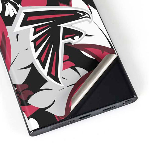 NFL Atlanta Falcons Tropical Print Galaxy S23 Ultra Skin