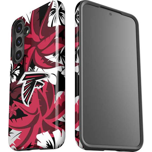 NFL Atlanta Falcons Tropical Print Galaxy S24 Plus Impact Case