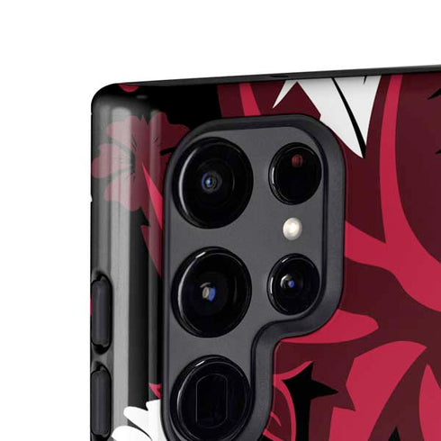 NFL Atlanta Falcons Tropical Print Galaxy S24 Ultra Impact Case