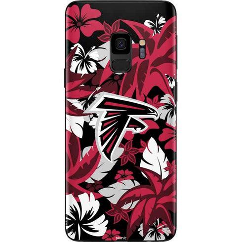 NFL Atlanta Falcons Tropical Print Galaxy S9 Skin