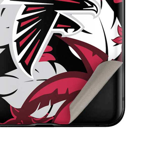 NFL Atlanta Falcons Tropical Print Galaxy Z Flip Skin