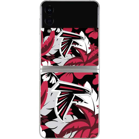 NFL Atlanta Falcons Tropical Print Galaxy Z Flip3 5G Skin