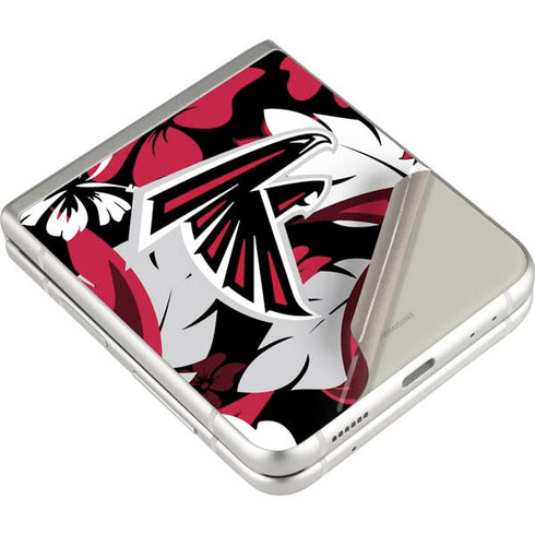 NFL Atlanta Falcons Tropical Print Galaxy Z Flip3 5G Skin