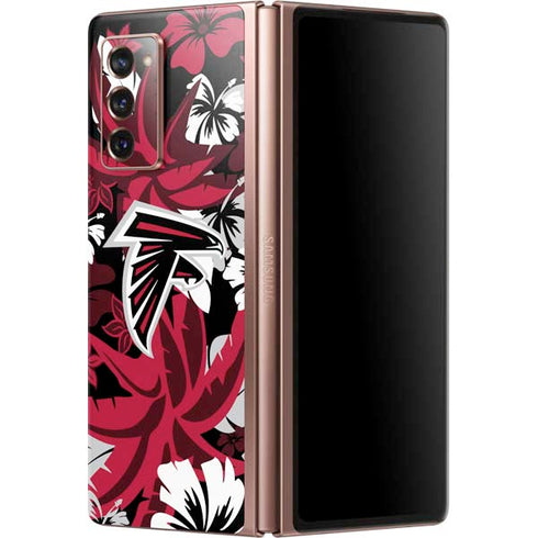 NFL Atlanta Falcons Tropical Print Galaxy Z Fold2 5G Skin
