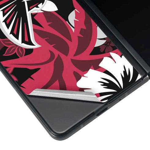 NFL Atlanta Falcons Tropical Print Galaxy Z Fold3 5G Skin