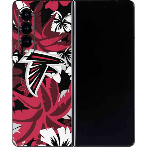 NFL Atlanta Falcons Tropical Print Galaxy Z Fold4 5G Skin