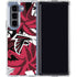 NFL Atlanta Falcons Tropical Print Galaxy Z Fold5 5G Clear Case