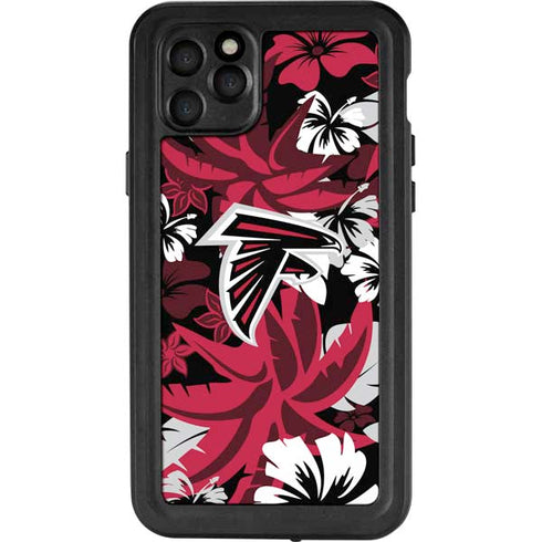 NFL Atlanta Falcons Tropical Print iPhone 11 Pro Max Waterproof Case