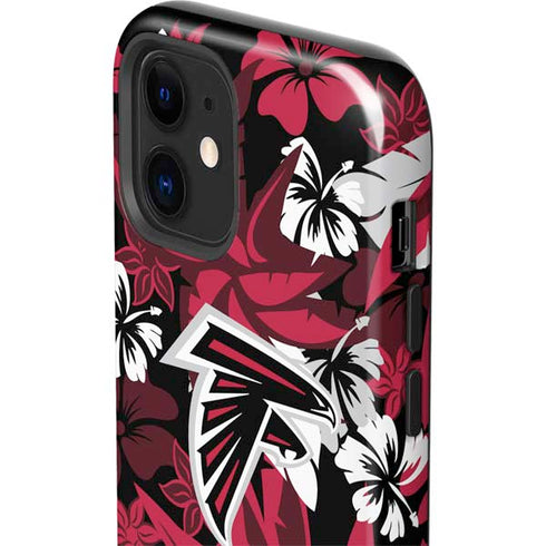 NFL Atlanta Falcons Tropical Print iPhone 12 Impact Case