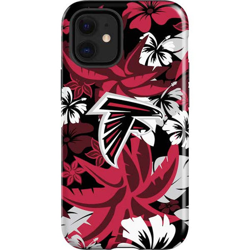 NFL Atlanta Falcons Tropical Print iPhone 12 Mini Impact Case