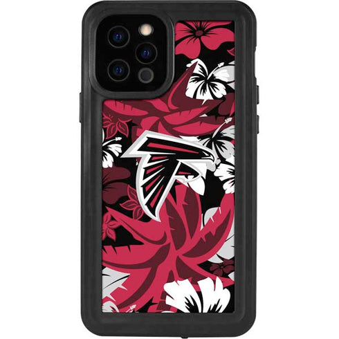 NFL Atlanta Falcons Tropical Print iPhone 12 Pro Waterproof Case
