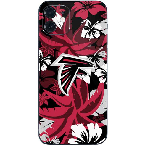 NFL Atlanta Falcons Tropical Print iPhone 12 Skin
