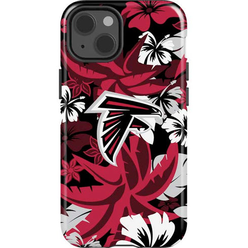NFL Atlanta Falcons Tropical Print iPhone 13 Impact Case