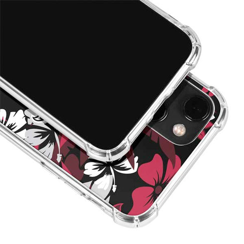 NFL Atlanta Falcons Tropical Print iPhone 13 Mini Clear Case