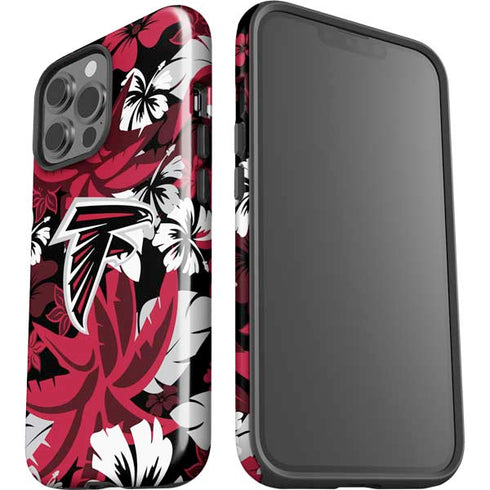 NFL Atlanta Falcons Tropical Print iPhone 13 Pro Max Impact Case