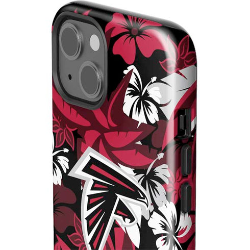 NFL Atlanta Falcons Tropical Print iPhone 15 Plus Impact Case