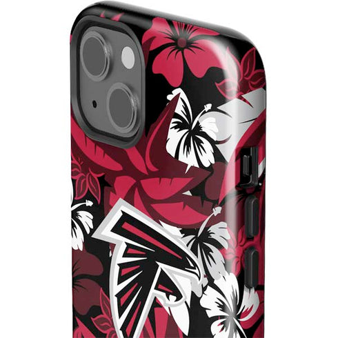 NFL Atlanta Falcons Tropical Print iPhone 15 Impact Case