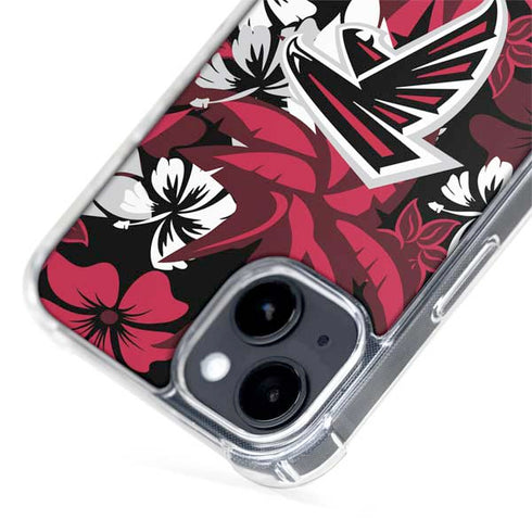 NFL Atlanta Falcons Tropical Print iPhone 15 Plus MagSafe Case