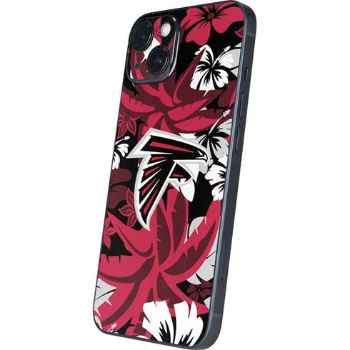 NFL Atlanta Falcons Tropical Print iPhone 15 Plus Skin