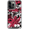 NFL Atlanta Falcons Tropical Print iPhone 14 Pro Clear Case