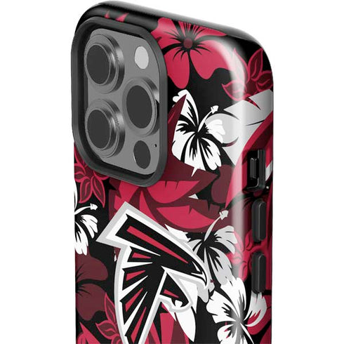 NFL Atlanta Falcons Tropical Print iPhone 14 Pro Impact Case