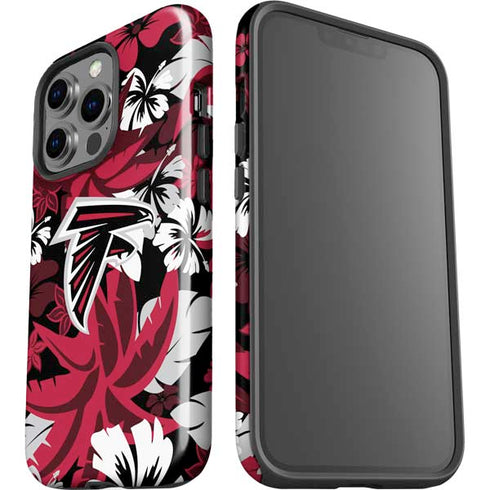 NFL Atlanta Falcons Tropical Print iPhone 14 Pro Impact Case