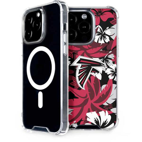 NFL Atlanta Falcons Tropical Print iPhone 14 Pro MagSafe Case