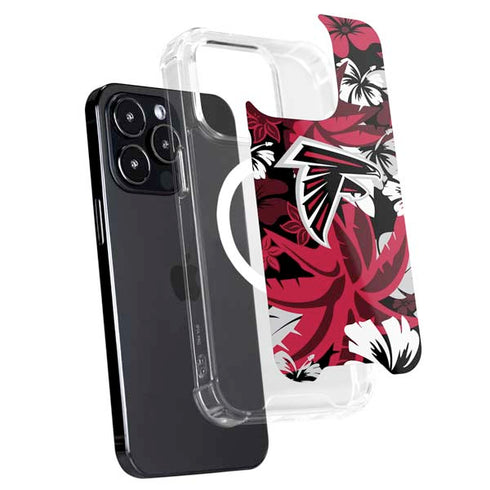 NFL Atlanta Falcons Tropical Print iPhone 15 Pro MagSafe Case