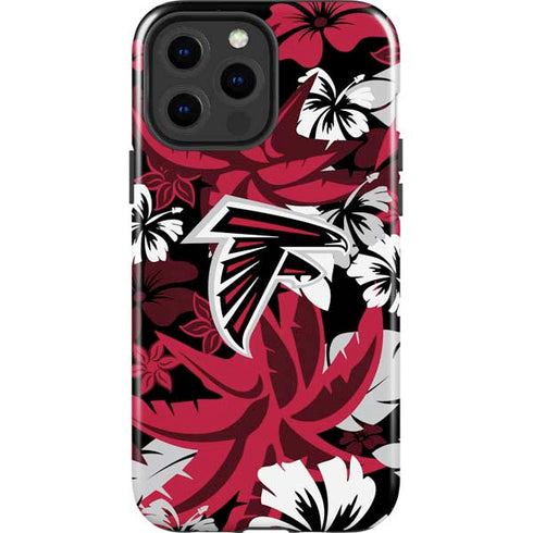 NFL Atlanta Falcons Tropical Print iPhone 15 Pro Max Impact Case