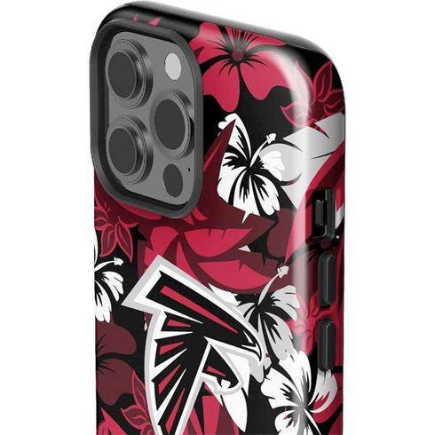 NFL Atlanta Falcons Tropical Print iPhone 15 Pro Max Impact Case