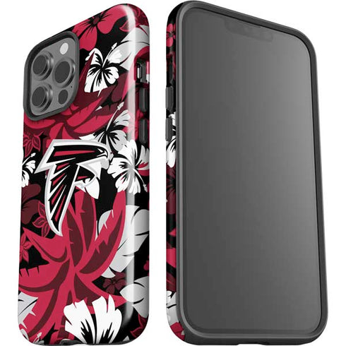 NFL Atlanta Falcons Tropical Print iPhone 15 Pro Max Impact Case