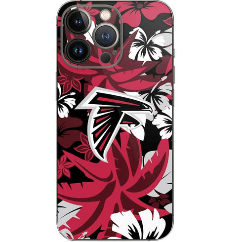 NFL Atlanta Falcons Tropical Print iPhone 14 Pro Skin