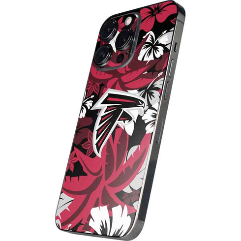 NFL Atlanta Falcons Tropical Print iPhone 14 Pro Skin