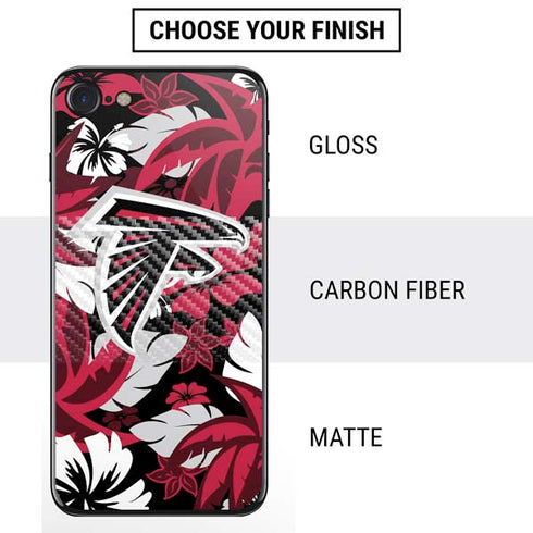 NFL Atlanta Falcons Tropical Print iPhone SE (2nd & 3rd Gen) Skin