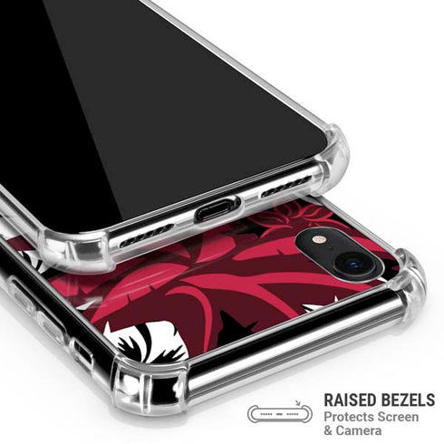 NFL Atlanta Falcons Tropical Print iPhone XR Clear Case
