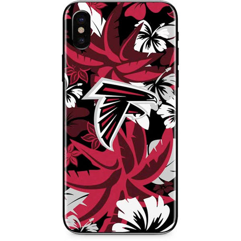 NFL Atlanta Falcons Tropical Print iPhone XS Skin