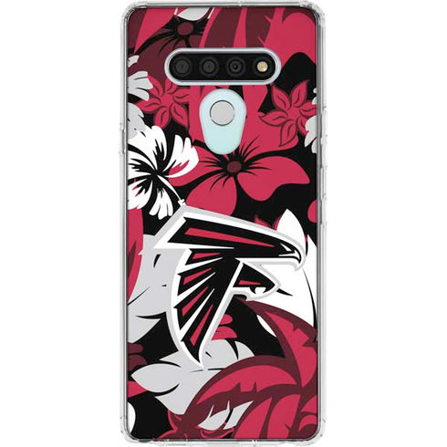 NFL Atlanta Falcons Tropical Print LG Stylo 6 Clear Case